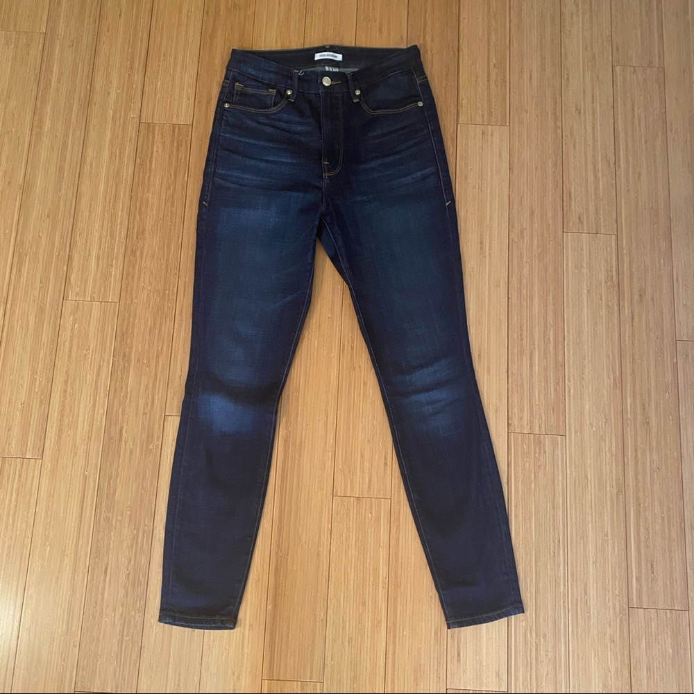 Good American Dark Wash Skinny Jeans - Deep Indigo